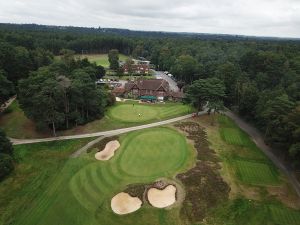 Swinley Forest 18th Aerial Clubhouse